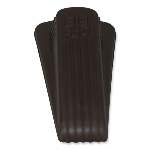 Image of Master Caster® Big Foot Doorstop, No Slip Rubber Wedge, 2.25w X 4.75d X 1.25h, Brown