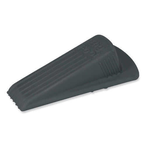 Image of Master Caster® Big Foot Doorstop, No Slip Rubber Wedge, 2.25w X 4.75d X 1.25h, Gray