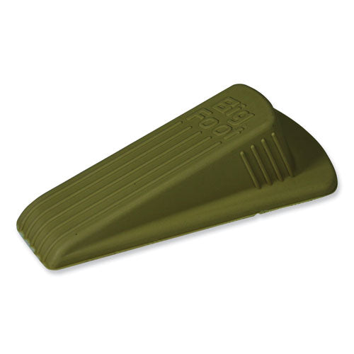 Image of Master Caster® Big Foot Doorstop, No Slip Rubber Wedge, 2.25w X 4.75d X 1.25h, Beige