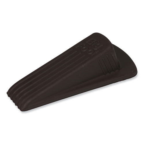 Image of Master Caster® Big Foot Doorstop, No Slip Rubber Wedge, 2.25w X 4.75d X 1.25h, Brown