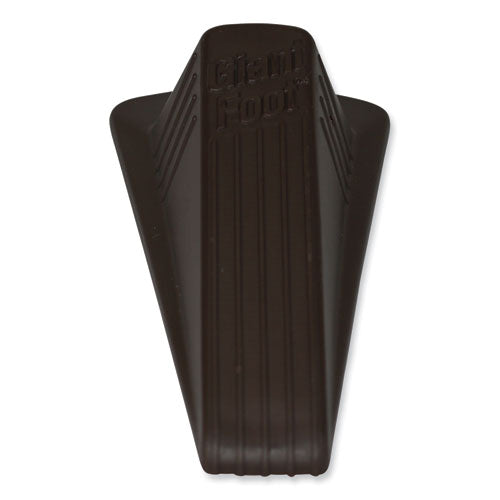 Image of Master Caster® Giant Foot Doorstop, No-Slip Rubber Wedge, 3.5w X 6.75d X 2h, Brown