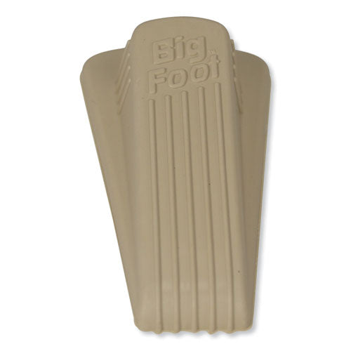 Image of Master Caster® Big Foot Doorstop, No Slip Rubber Wedge, 2.25w X 4.75d X 1.25h, Beige