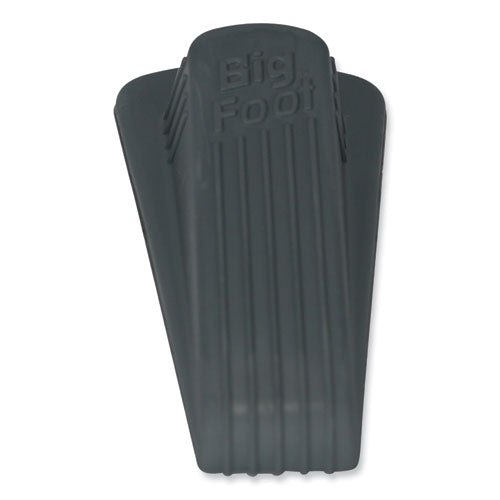 Image of Master Caster® Big Foot Doorstop, No Slip Rubber Wedge, 2.25w X 4.75d X 1.25h, Gray