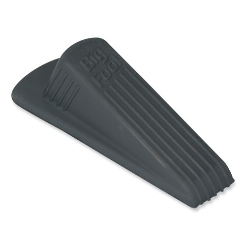 Image of Master Caster® Big Foot Doorstop, No Slip Rubber Wedge, 2.25w X 4.75d X 1.25h, Gray