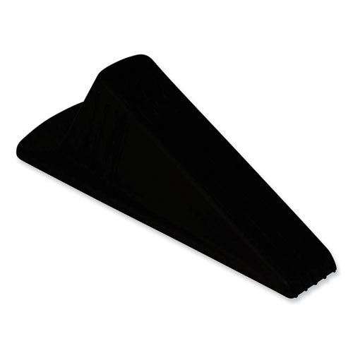Image of Master Caster® Giant Foot Doorstop, No-Slip Rubber Wedge, 3.5w X 6.75d X 2h, Brown, 2/pack