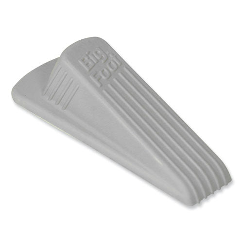 Image of Master Caster® Big Foot Doorstop, No Slip Rubber Wedge, 2.25w X 4.75d X 1.25h, Beige, 2/pack