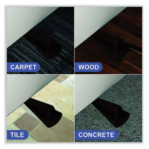 Image of Master Caster® Giant Foot Doorstop, Tpr, 3.5w X 6.75d X 2h, Brown, 12/Box