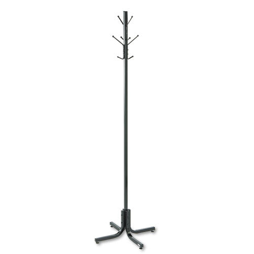 Image of Safco® Metal Costumer, Four Ball-Tipped Double-Hooks, 21w X 21d X 70h, Black
