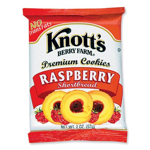 Image of Knott's Berry Farm® Premium Berry Jam Shortbread Cookies, Raspberry, 2 Oz Pack, 36/carton