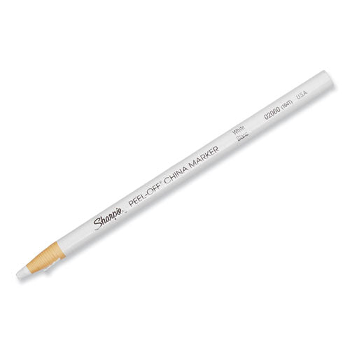Image of Sharpie® Peel-Off China Markers, White, Dozen