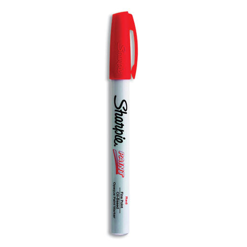 Image of Sharpie® Permanent Paint Marker, Fine Bullet Tip, Red