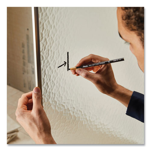 Image of Sharpie® Peel-Off China Markers, Black, Dozen