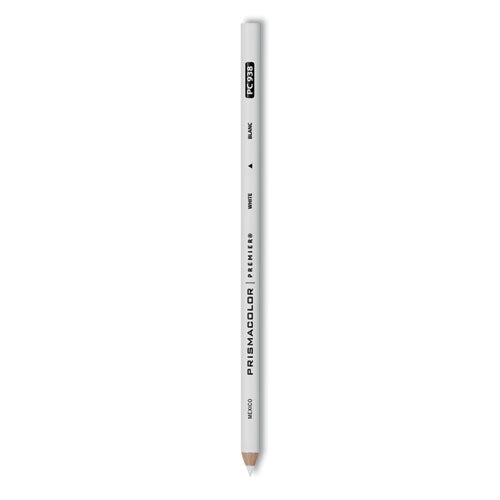 Image of Prismacolor® Premier Colored Pencil, 3 mm, 2B, White Lead, White Barrel, Dozen