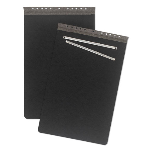 Image of ACCO Pressboard Report Cover with Tyvek Reinforced Hinge, Two-Piece Prong Fastener, 3" Capacity, 11 x 17, Black/Black
