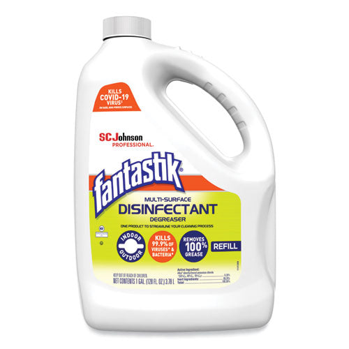 Image of Fantastik® Multi-Surface Disinfectant Degreaser, Pleasant Scent, 1 Gallon Bottle