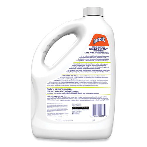 Image of Fantastik® Multi-Surface Disinfectant Degreaser, Pleasant Scent, 1 Gallon Bottle, 4/carton