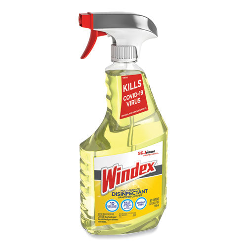Image of Windex® Multi-Surface Disinfectant Cleaner, Fresh Scent, 32 Oz Spray Bottle, 8/carton