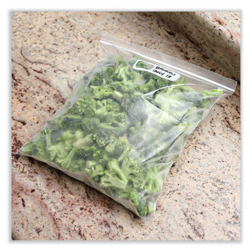 Image of Boardwalk® Reclosable Freezer Storage Bags, 2 gal, 13" x 15", Clear, 100/Box