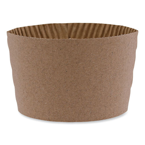 Image of Boardwalk® Cup Sleeves, Fits 10 Oz To 20 Oz Hot Cups, Kraft, 1,200/carton