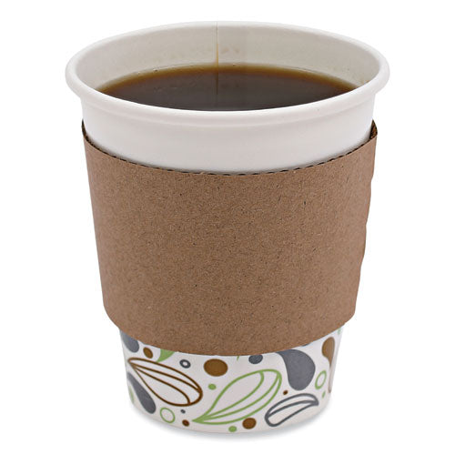 Image of Boardwalk® Cup Sleeves, Fits 10 Oz To 20 Oz Hot Cups, Kraft, 1,200/carton