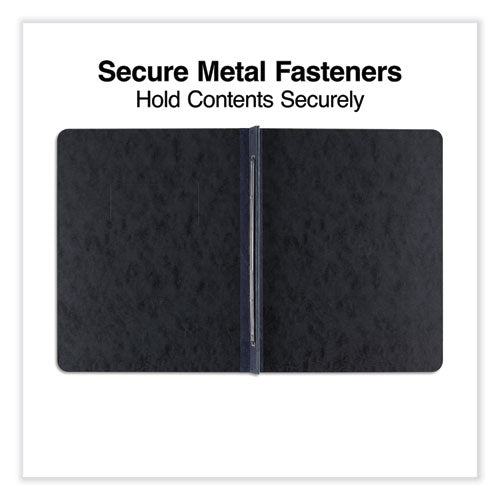 Image of Universal® Pressboard Report Cover, Two-Piece Prong Fastener, 3" Capacity, 8.5 X 11, Black/black