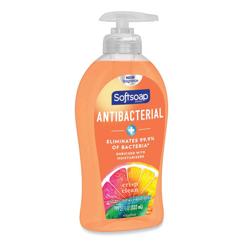 Image of Softsoap® Antibacterial Hand Soap, Crisp Clean Scent, 11.25 oz, 6/Carton