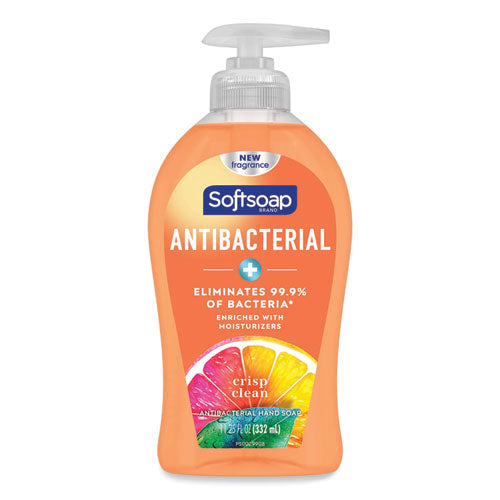 Image of Softsoap® Antibacterial Hand Soap, Crisp Clean Scent, 11.25 oz, 6/Carton