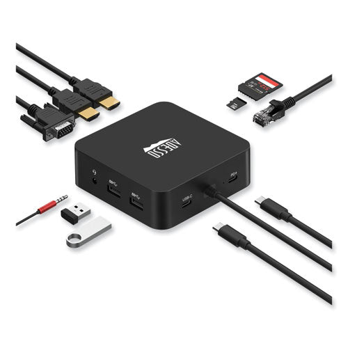 Image of Adesso 11-in-1 USB-C Multi-Port TAA Compliant Docking Station, Black