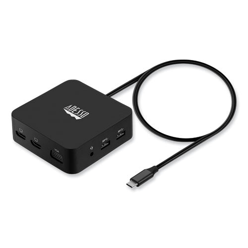 Image of Adesso 11-in-1 USB-C Multi-Port TAA Compliant Docking Station, Black