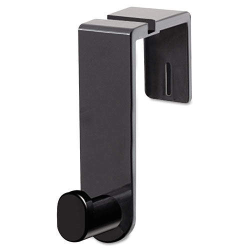 Image of Safco® Plastic Coat Hook, 1-Hook, 1.75 x 5.25 x 4, Black