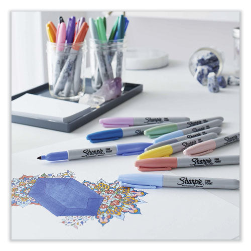 Image of Sharpie® Mystic Gems Markers, Fine Bullet Tip, Assorted, 24/pack