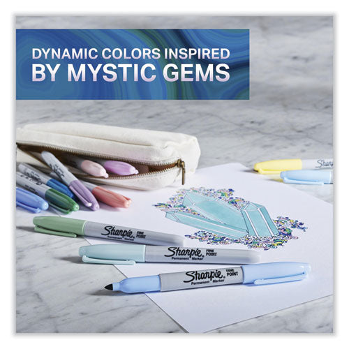 Image of Sharpie® Mystic Gems Markers, Fine Bullet Tip, Assorted, 24/pack