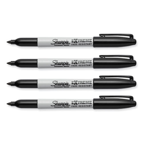 Image of Sharpie® Extreme Marker, Fine Bullet Tip, Black, 4/pack
