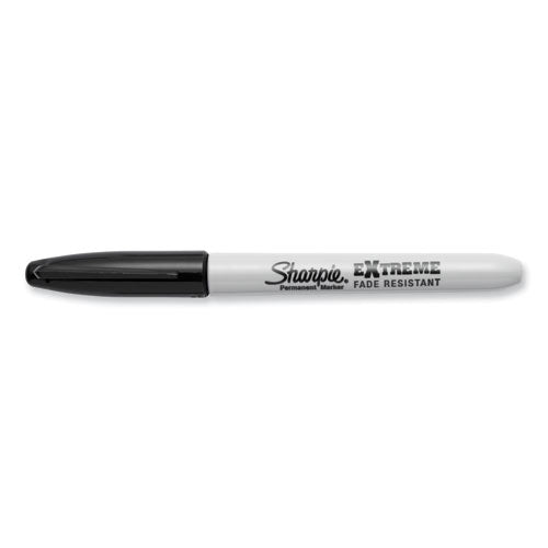 Image of Sharpie® Extreme Marker, Fine Bullet Tip, Black, Dozen