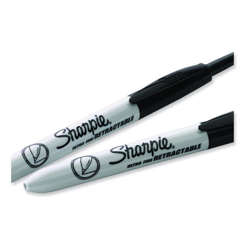 Image of Sharpie® Retractable Permanent Marker Value Pack, Fine Bullet Tip, Black, 36/pack