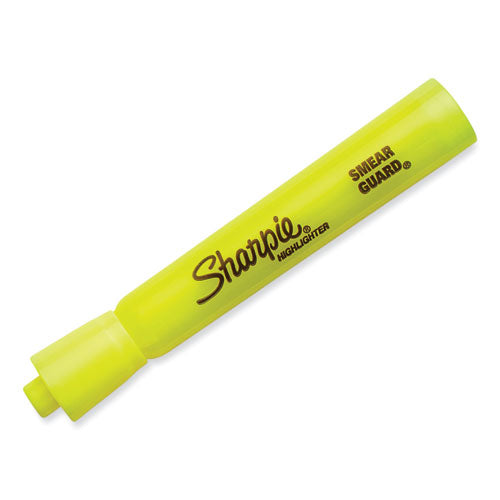 Image of Sharpie® Tank Style Highlighter Value Pack, Fluorescent Yellow Ink, Chisel Tip, Yellow Barrel, 36/box