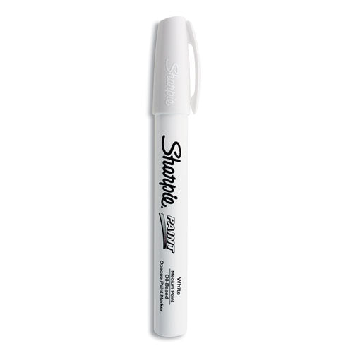 Image of Sharpie® Permanent Paint Marker, Medium Bullet Tip, White