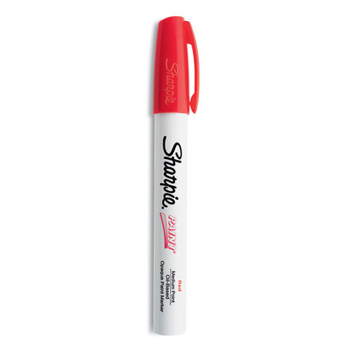 Image of Sharpie® Permanent Paint Marker, Medium Bullet Tip, Red