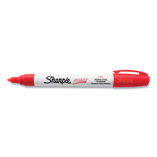 Image of Sharpie® Permanent Paint Marker, Medium Bullet Tip, Red