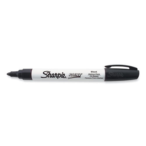 Image of Sharpie® Permanent Paint Marker, Medium Bullet Tip, Black