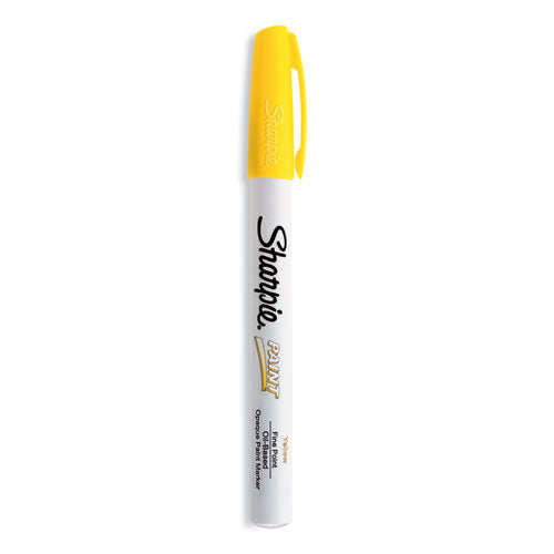 Image of Sharpie® Permanent Paint Marker, Fine Bullet Tip, Yellow