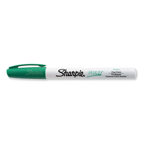 Image of Sharpie® Permanent Paint Marker, Fine Bullet Tip, Green