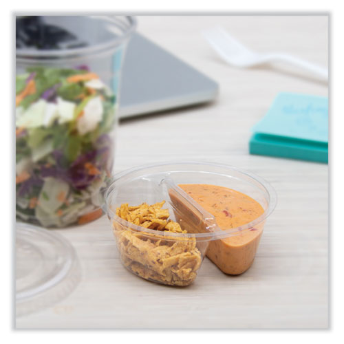 Image of Dart® Plastic Cup Insert, 3.5 oz, 3.6" Diameter x 1.3" h, Clear, 1,000/Carton