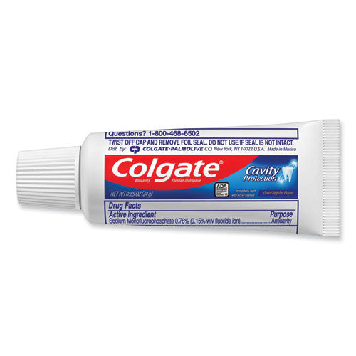 Image of Colgate® Toothpaste, Personal Size, 0.85 Oz Tube, Unboxed, 240/carton