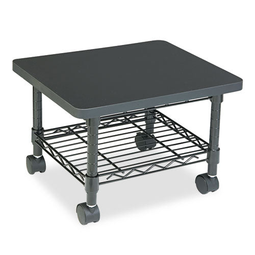Image of Safco® Underdesk Printer/Fax Stand, Engineered Wood, 2 Shelves, 19" x 16" x 13.5", Black