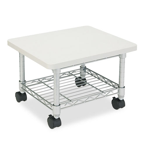 Image of Safco® Underdesk Printer/Fax Stand, Engineered Wood, 2 Shelves, 19" x 16" x 13.5", Gray