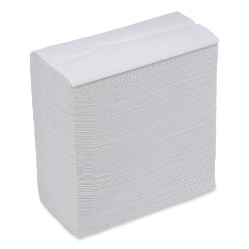 Image of Boardwalk® Tallfold Dispenser Napkin, 12" X 7", White, 500/pack, 20 Packs/carton