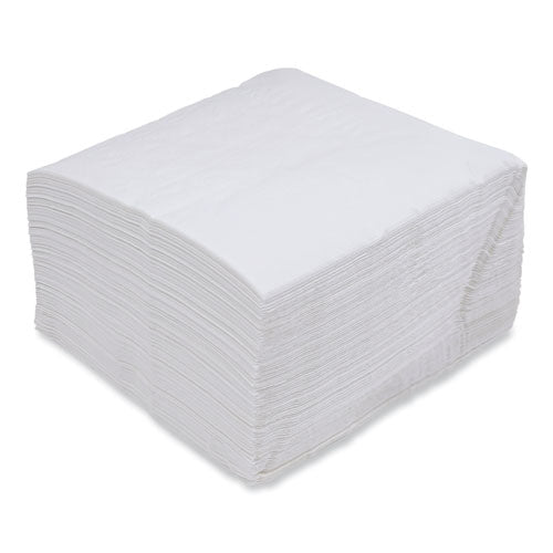Image of Boardwalk® Dinner Napkin, 1-Ply, 17 x 17, White, 250/Pack, 12 Packs/Carton