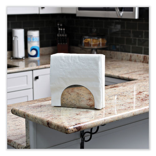 Image of Boardwalk® Dinner Napkin, 1-Ply, 17 x 17, White, 250/Pack, 12 Packs/Carton