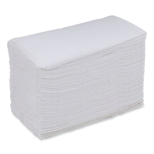 Image of Boardwalk® Dinner Napkin, 2-Ply, 17 x 15, White, 100/Pack, 30 Packs/Carton